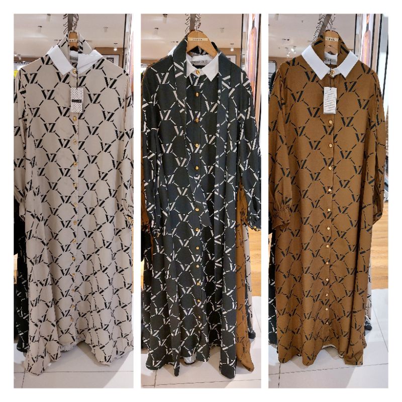 VIVI ZUBEDI MONOGRAM DRESS