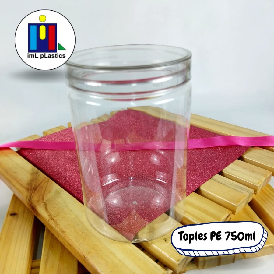 TOPLES PLASTIK 750ml / TOPLES TABUNG PET - TUTUP BENING 750ml - 1pcs