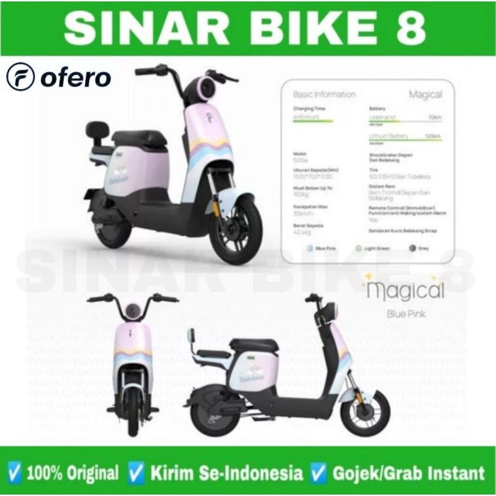 Sepeda Listrik OFERO MAGICAL 500 Watt Electric E Bike