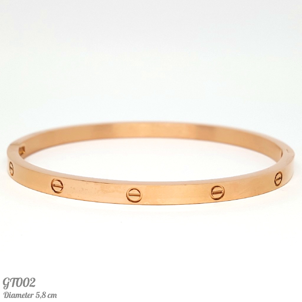 PGX Gelang Bangle Titanium Anti Karat Aksesoris Wanita - GT002