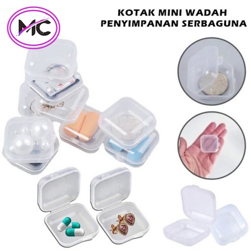 Kotak Obat Mini Box Kecil Tempat Perhiasan Mini Anting Memory Card Kotak Plastik Serbaguna ini Storage Box