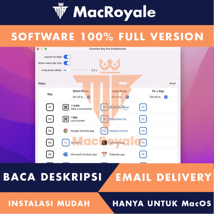 [MacOS] Function Key Pro Full Version Lifetime Full Garansi