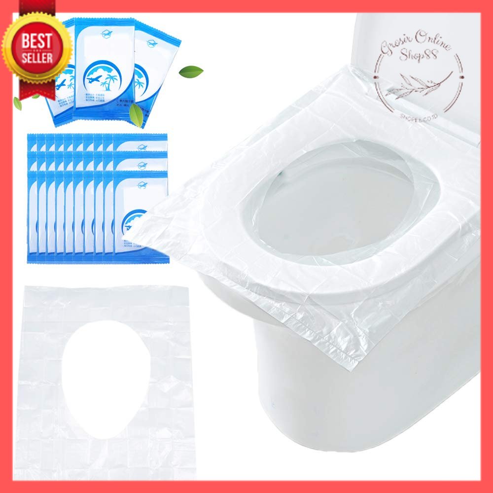 GOS -D115- 1PCS Plastik Alas Duduk Kloset - Travel Disposable Toilet Seat Covers