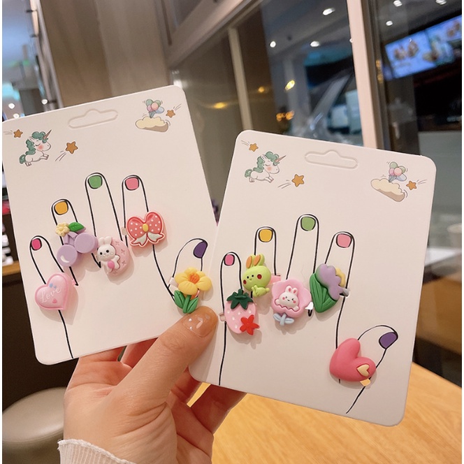 babyfit PAPER cincin 5in1 kids ring mainan anak toys aksesoris import zx-0213