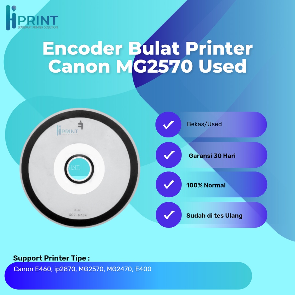Encoder Bulat Canon E460 ip2870 MG2570 mg2470 e400 Timing Disk ip2870 Encoder Disk Canon MG2570 Used
