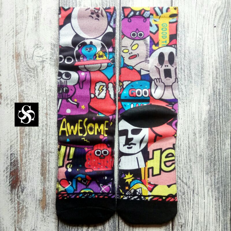 KAOSKAKI PRINTING PRIA A87 PREMIUM BAHAN TEBAL