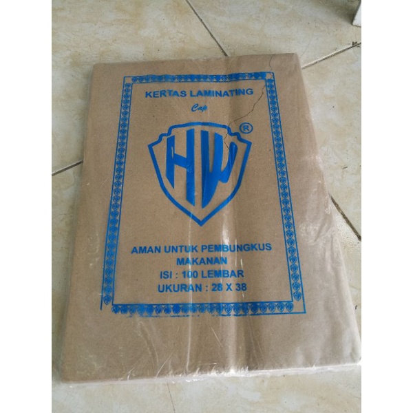 

Kertas Nasi Coklat Kertas Nasi Laminating Cap HW Uk 28x38 Isi 60L 100L 200L Banjarmasin