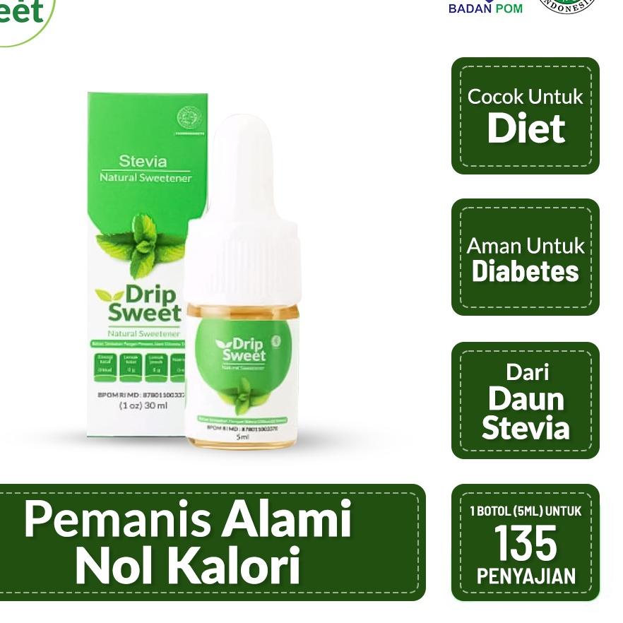

◄ Drip Sweet 5ml Stevia Cair ◌