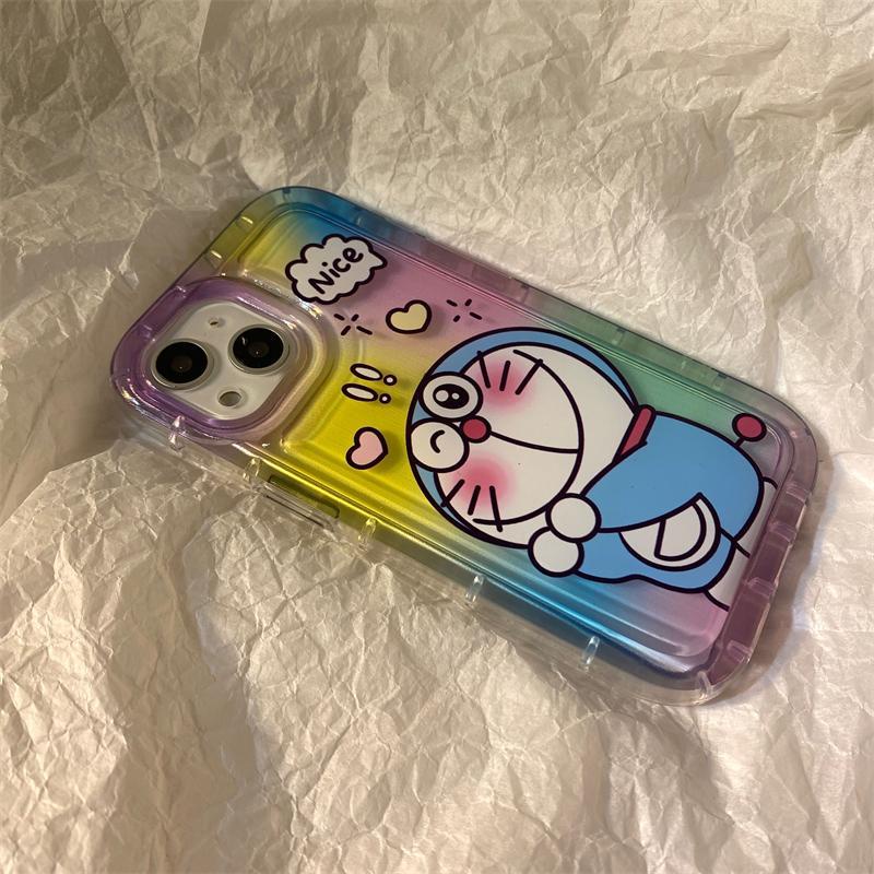 IPHONE Casing Ponsel Lembut Kucing Lucu Kompatibel Untuk Iphone14 13 11 12 Pro XS Max X XR 78 Plus Casing Transparan TPU Silikon Shockproof Cover