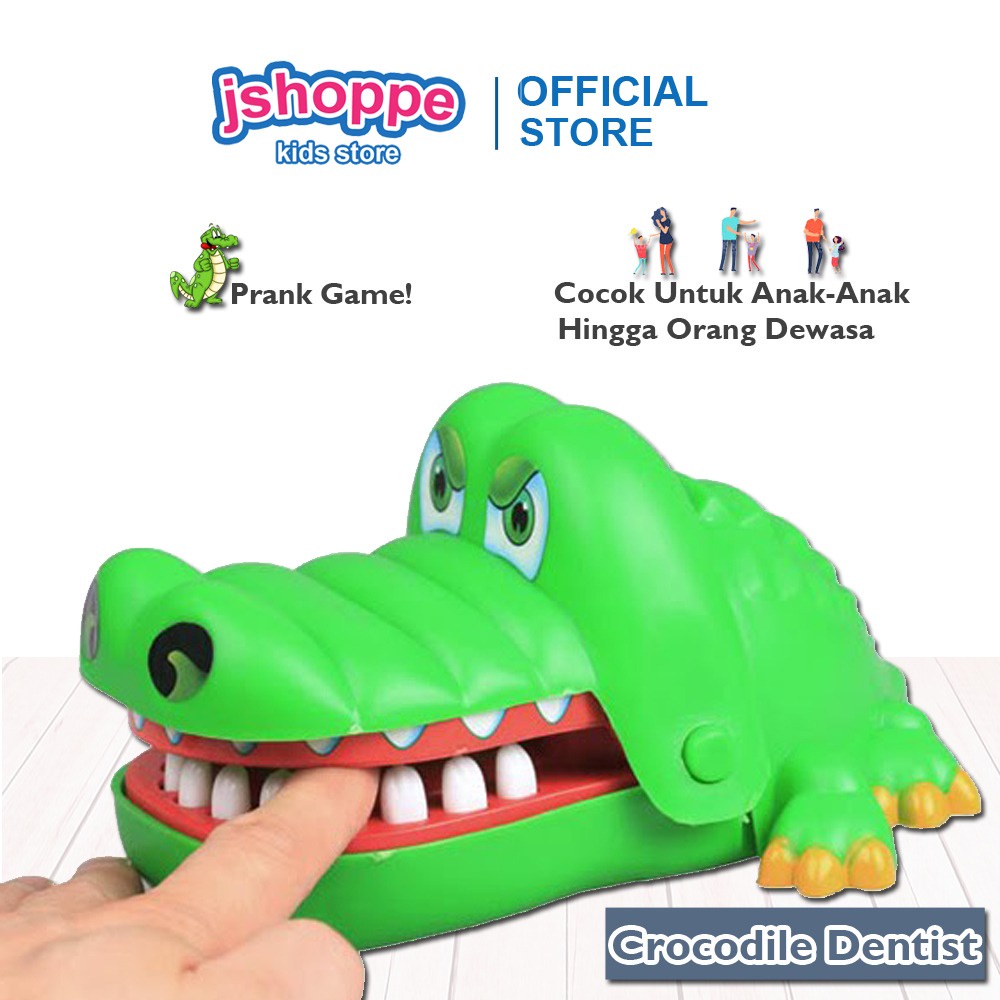 JSHOPPE Big Size Crocodile Dentist Termurah Mainan Anak Prank Buaya Gigi Mainan Gigi Buaya