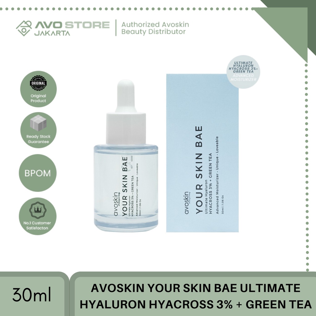 TWIN PACK Avoskin Your Skin Bae Ultimate Hyaluron HYACROSS 3% + Green Tea