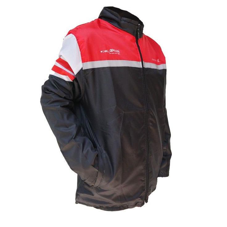 >D2289) ⭐⭐⭐⭐⭐ Jaket Motor Honda Original Kombinasi Hitam dan Merah