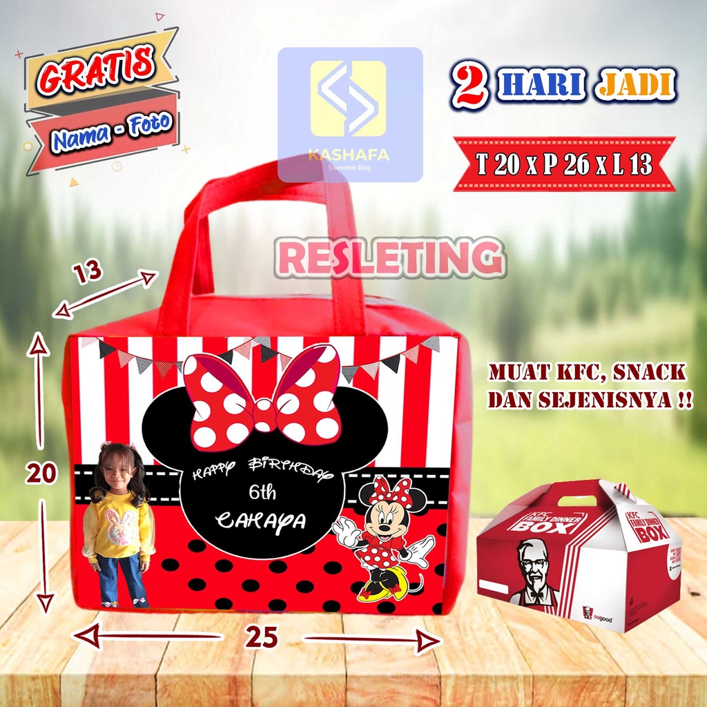 

Tas Ultah Resleting/Tas Ulang Tahun /Tas Ulang Tahun Souvenir Murah/Tas ultah resleting ukuran 25x13x20/ Tas ultah custom/ Goodiebag ultah/tas souvenir ultah resleting Muat KFC /tas resleting /tas souvenir /tas ultah resleting cowok cewek karakter