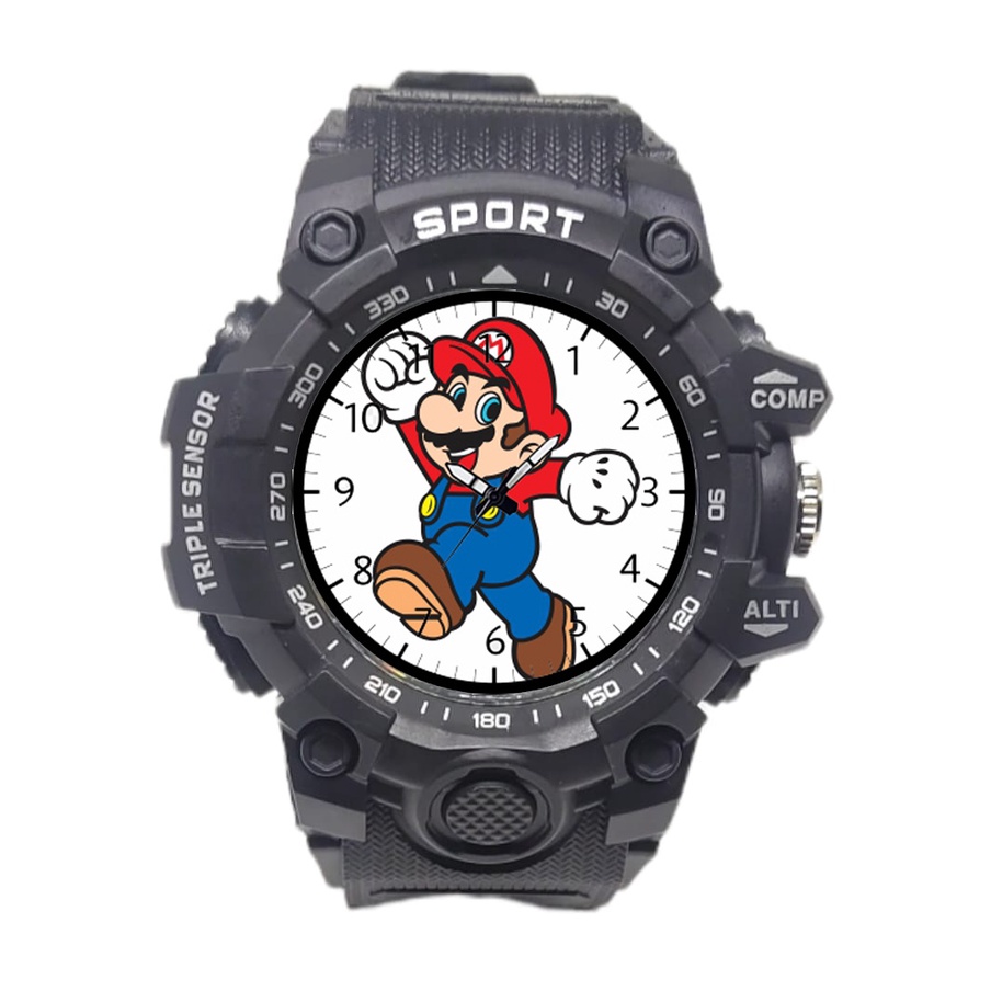 Jam Tangan Anak Laki Laki Karakter Mario Bros Anti Air