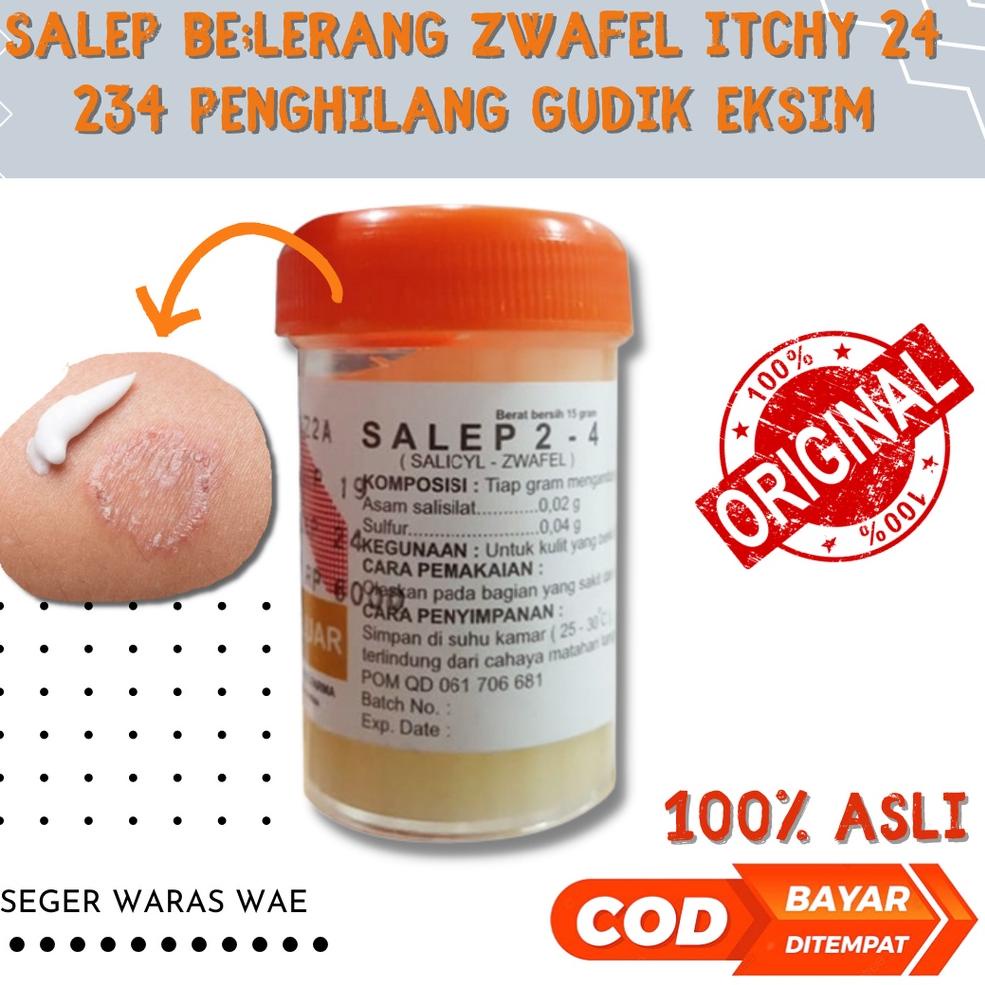 PROMO V87 Salep Zwafel Itchy 24 234 Salep Belerang Sulfur / Penghilang Gudik Menahun Eksim Kudis Jam