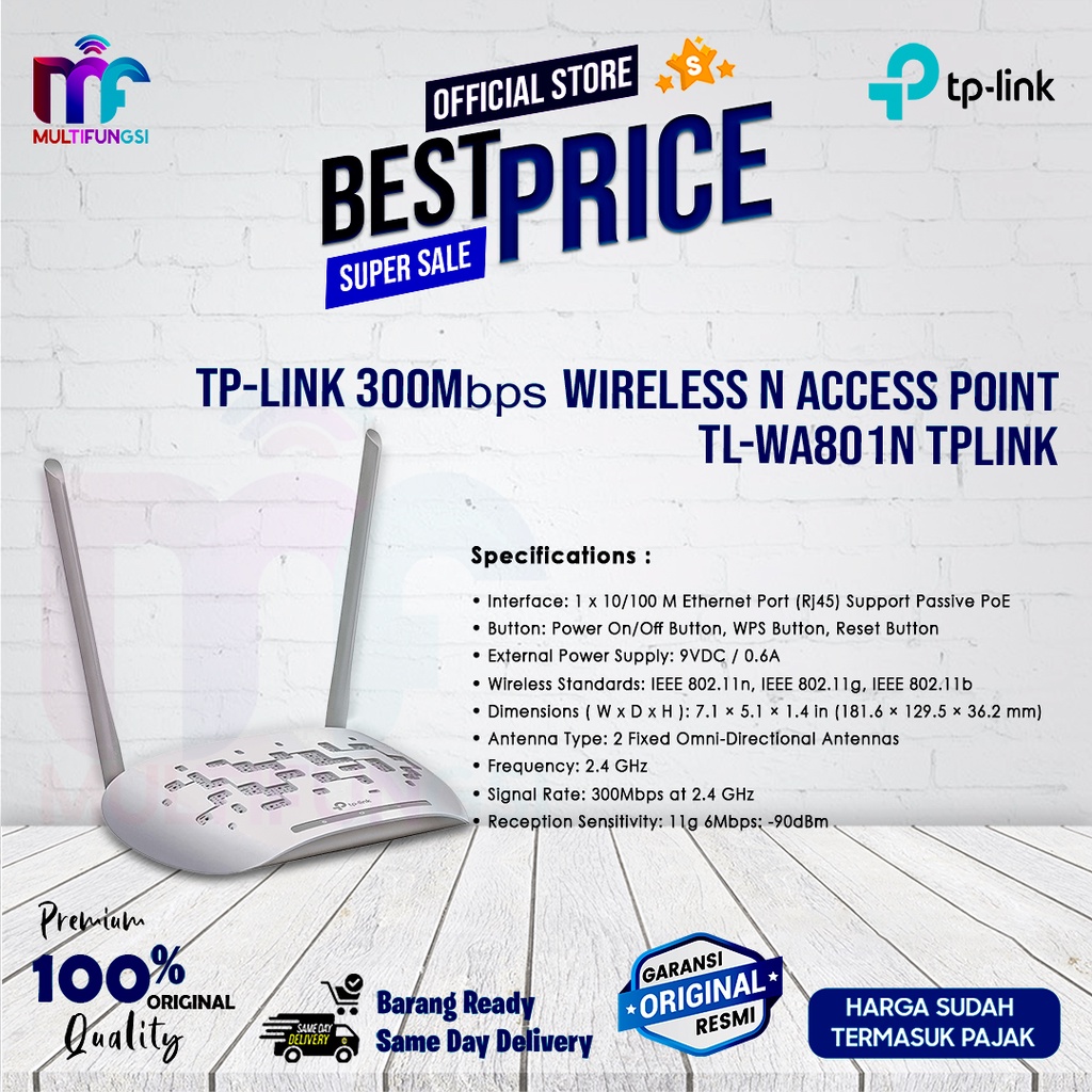 TP-LINK TL-WA801N 300Mbps Wireless N Access Point TPLINK