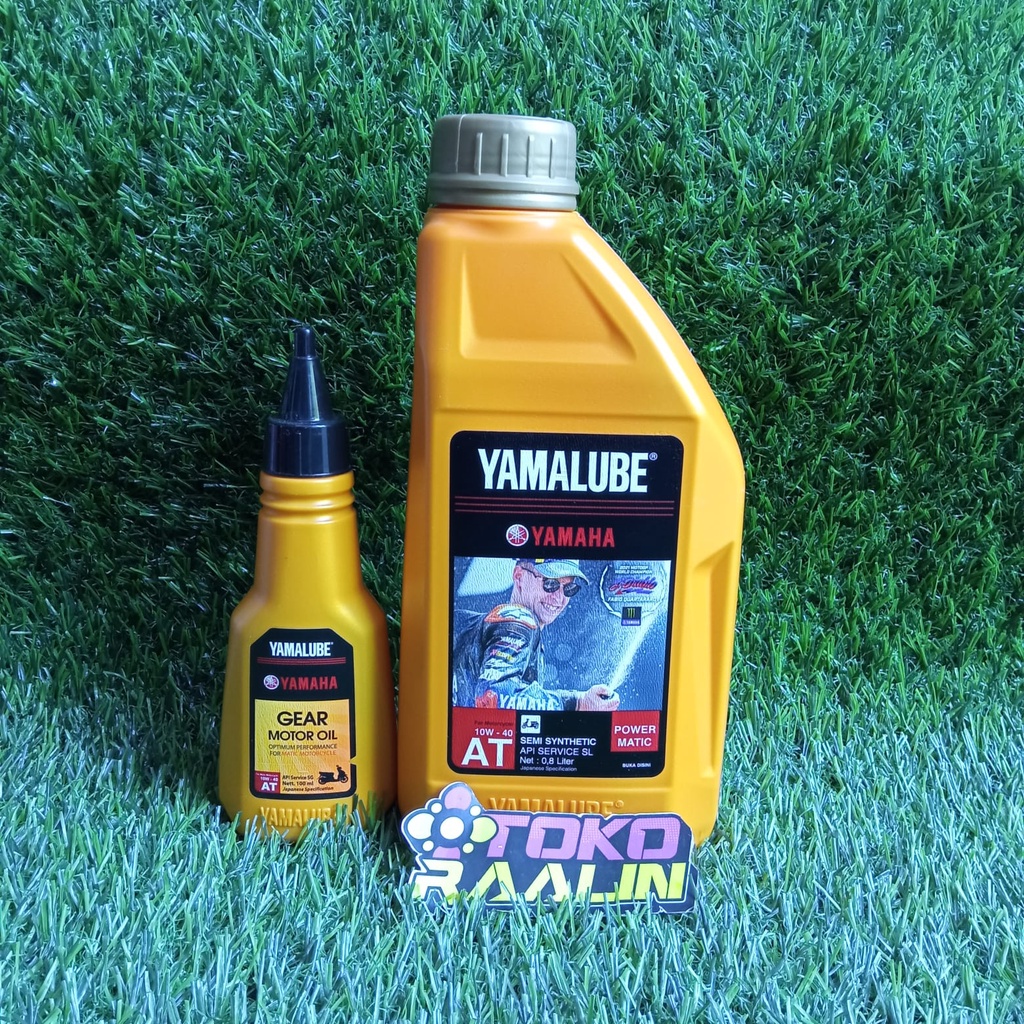 Paket Oli Yamalube Power Matic Semi Synthetic 4T SAE 10W-40 800ml Set Oli Gardan Yamalube 100ml