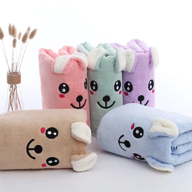 Retaily HL0433 Handuk Mandi Motif  Kuping Baby  Karakter Kartun Lembut