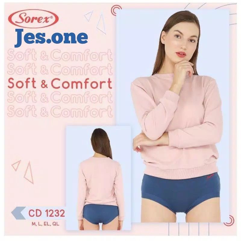 Grosir Sorex 1232 Khusus Lusinan 12pc Soft Comford Wanita TOKO KEANULOVA