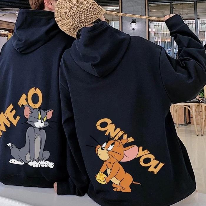 ♨ Jaket Sweater Hoodie COUPLE premium - SWEATER COUPLE motif|TOM&JERRY only you ❈