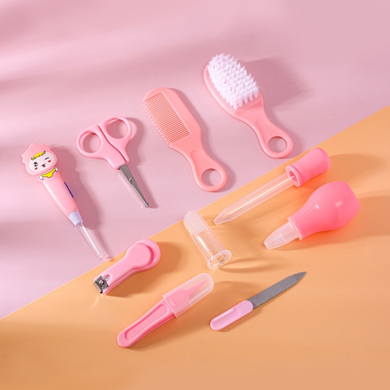 【COD】Baby care kit set 10 in 1 Sisir Bayi Set Gunting Kuku Bayi kado lahiran grooming gift Baby Nail