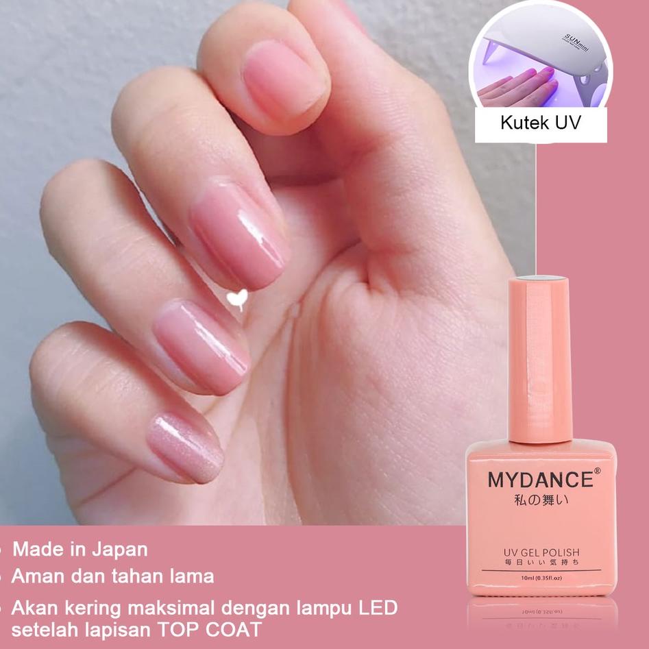 ✱ My Dance Kutek Gel UV LED Jepang Halal Nail Polish Gel UV LED Muslimah Japan Cat Kuku Gel  UV LED 
