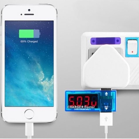Ampere Meter USB Charger Doctor Multimeter Multi Tester Pengukur Tegangan USB Charger Doctor Multime