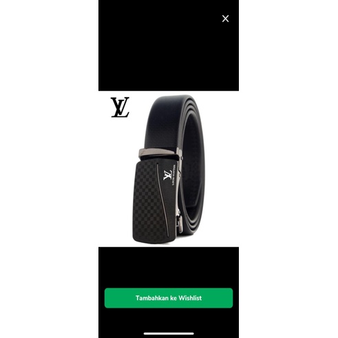 LEATHER 001 ASLI KULIT PRIA BELT PINGGANG IKAT LV REL GESPER LV Unik Limited -