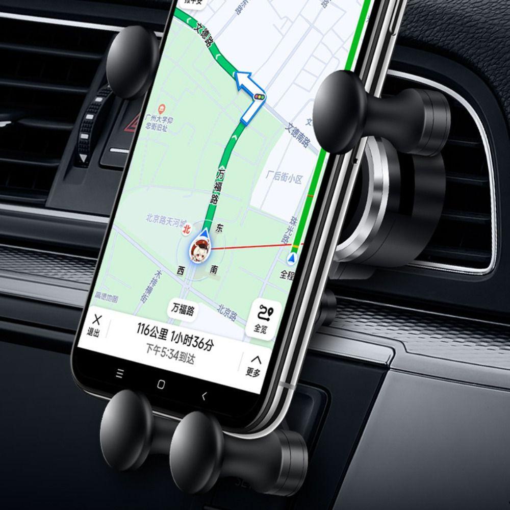 POPULAR IPHONE SAMSUNG Gravity Car Phone Holder New Support Smartphone GPS Mount Untuk Iphone14Samsung Xiaomi