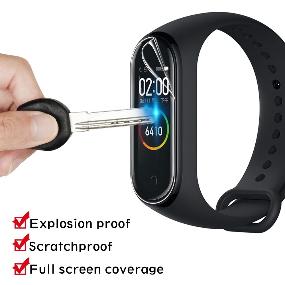 5pcs Untuk Xiaomi Mi Band5/Mi Band4 Pelindung Layar/Full cover Lembut TPU Hydrogel Film Pelindung/Explosion proof Miband5 4 3 Gelang Film/Penjualan Panas