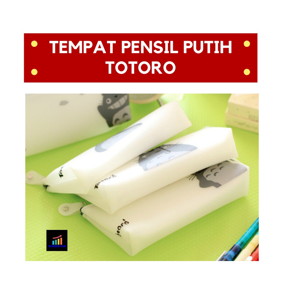 

Terlaris ✨ -Tempat Pensil / Pencil Case TOTORO PUTIH- 2.2.23