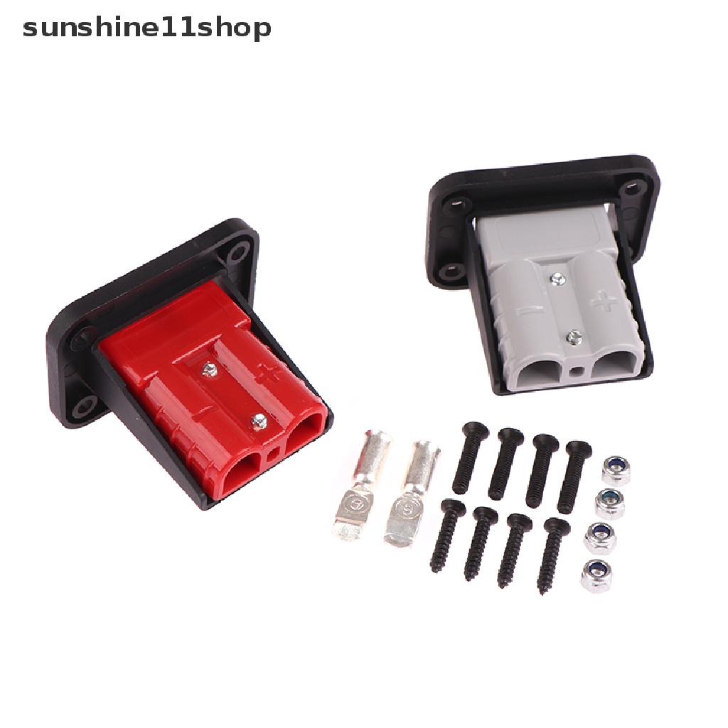 Sho Kompatibel Dengan Anderson Plug Flush Moung Panel Cover Untuk Caravan 50A 600V Kapal Plastik Socket Panel Parts N