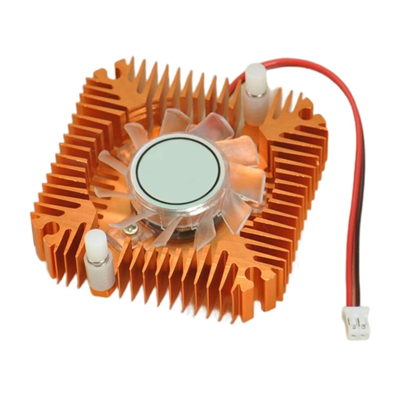 Btsg CPU Grafis Heatsink IC Chip Pendingin Dengan Kipas 12V Radiator Cooler Heat Sink Untuk 3W 5W 10W Chip Elektronik IC Compu