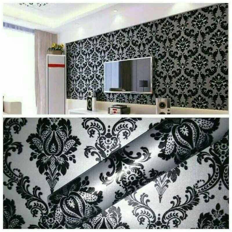 Wallpaper Sticker Dinding Motif Batik Mewah 10m x 45cm