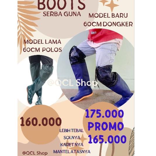 Harga Termurah SEPATU PETANI SEPATU SAWAH SEPATU KARET PRIA SELUTUT ((60CM)) BOOTS SAWAH