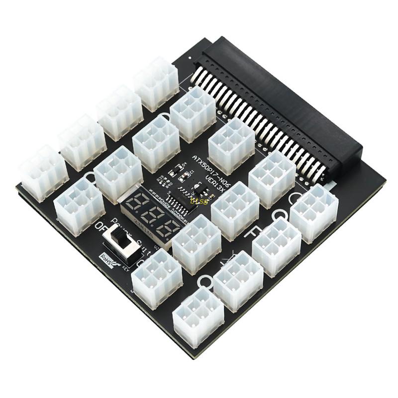 Btsg Breakout Board Untuk Ming Riser Power GPU PSU Module Server Card 50Pin Ke 17x 6Pin