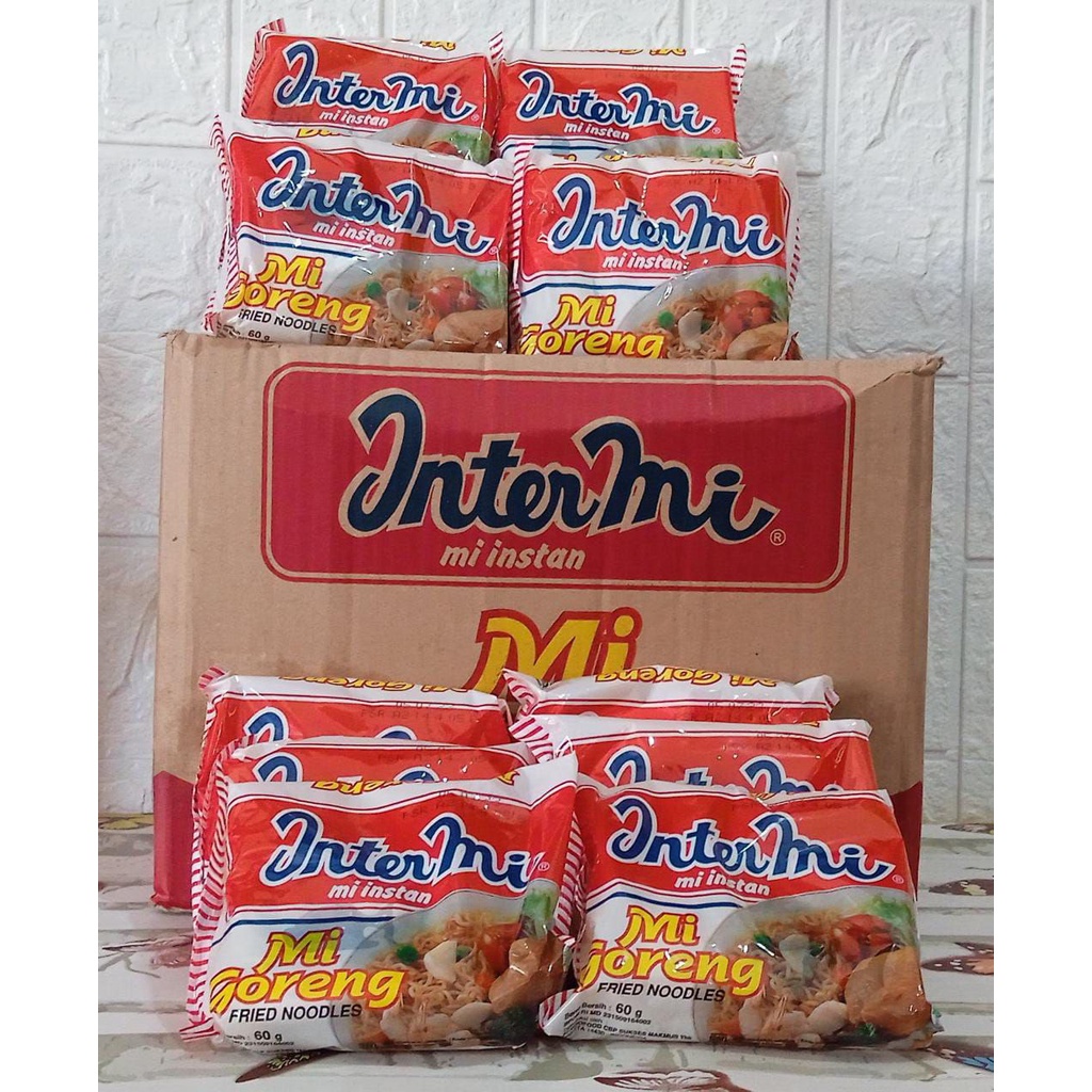 

INTERMI Mi Goreng Instant FRIED NOODLES 1 DUS isi 60 Gr x 40 pcs