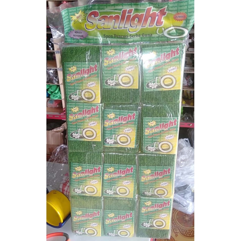 Spons Busa Cuci Piring Sanlight Sponge cuci piring