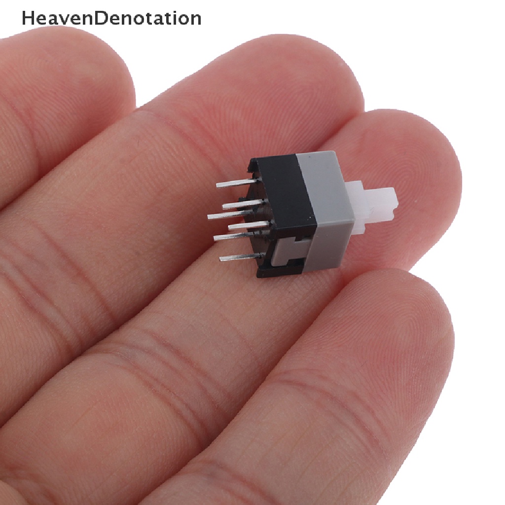 [HeavenDenotation] 8.5 * 8.5MM Self-Locking Switch Square Head Double-Row 6feet 3X3 Tombol Saklar HDV