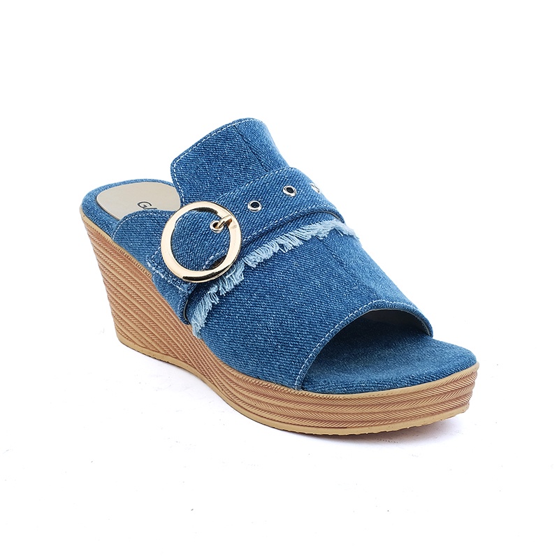 sandal wedges wanita,wedges perempuan GEL5363