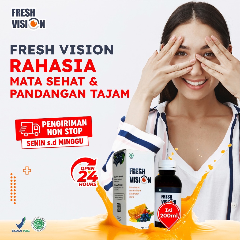 Madu Fresh Vision - Suplemen Madu 100% Original Bantu Atasi Mata Minus Mines Penghlihatan Buram Kabur Mata Mudah Lelah Kemerahan