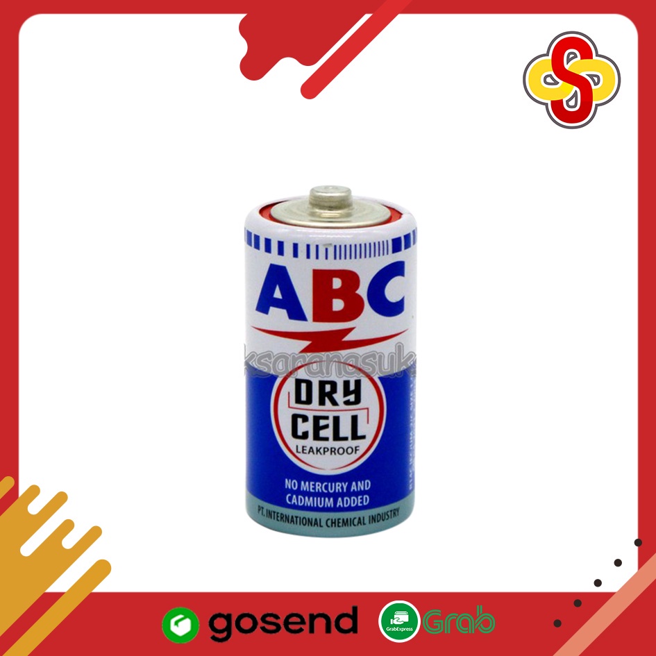 Baterai ABC Biru R20P Dry Cell Tipe D Isi 2 pcs