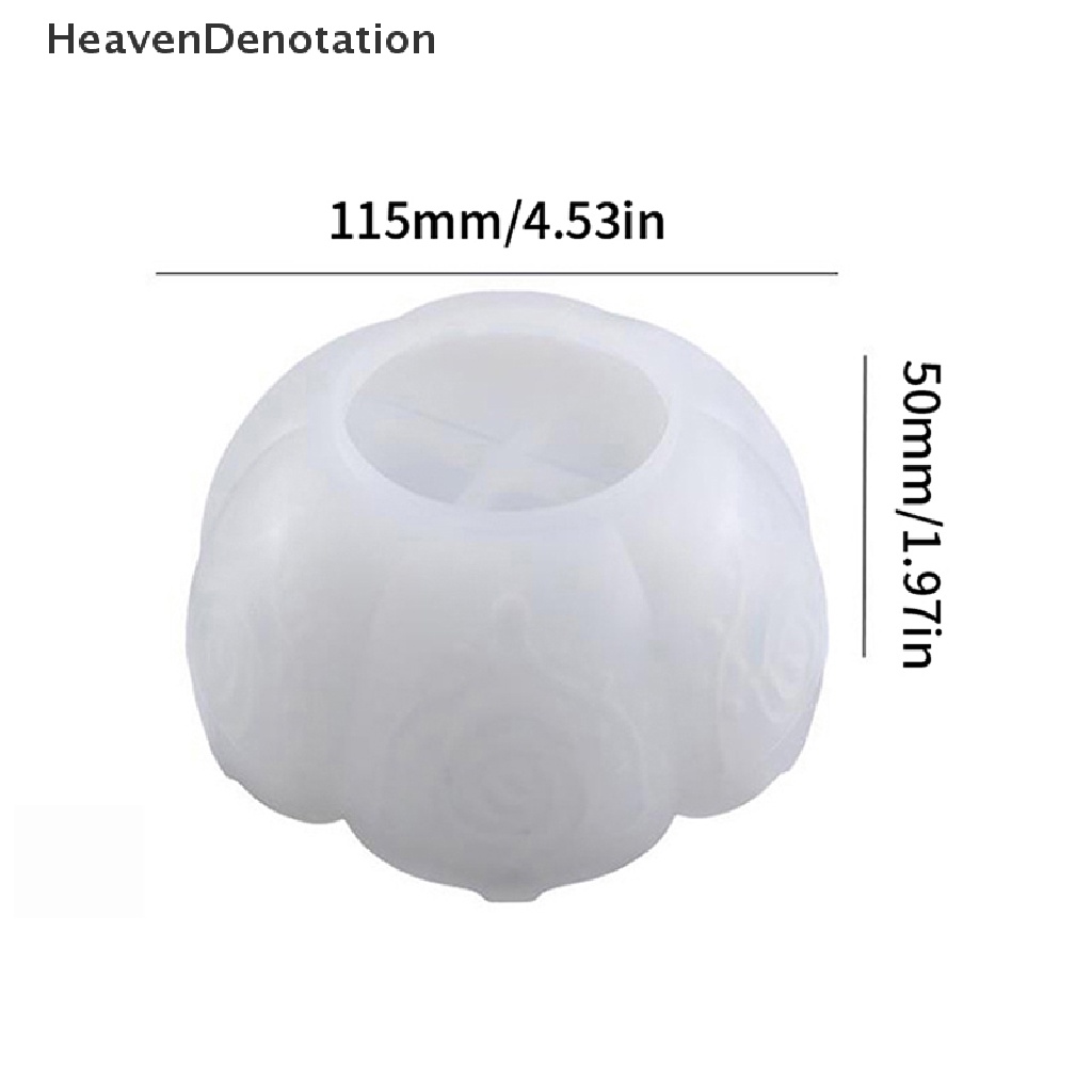 [HeavenDenotation] 1pc Cetakan Mangkuk Penyimpanan Mawar DIY Motif Bunga Storage Bowl Mirror Silicone Mold HDV