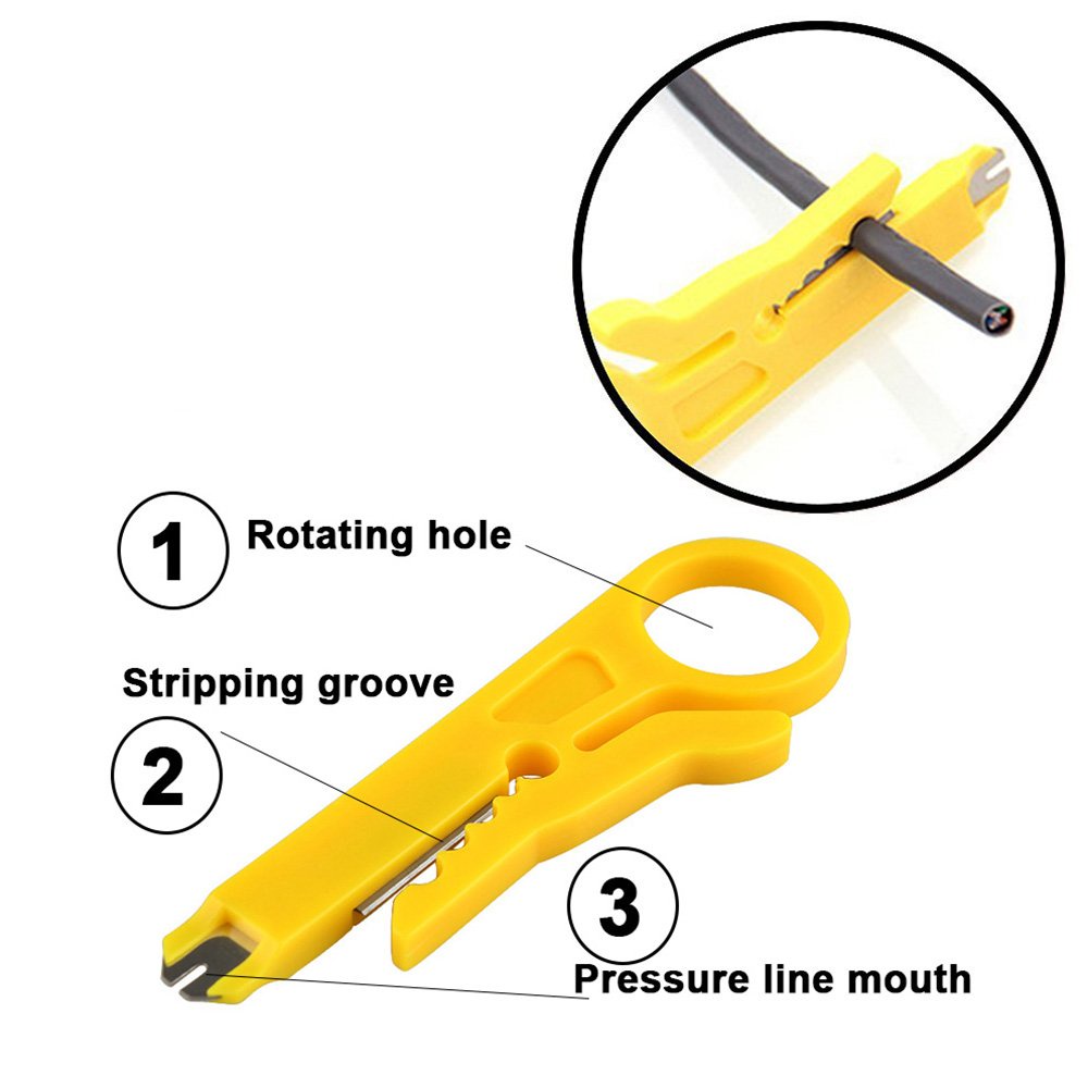 Tang Krimping Pemotong Kabel RJ45 RJ11 Crimping Tool Crimper Pliers