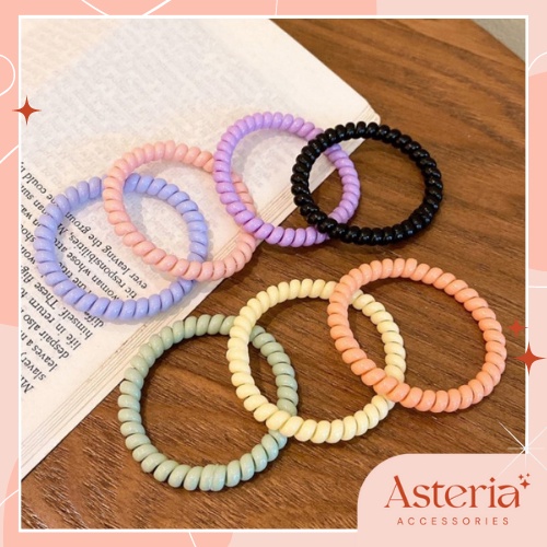 Ikat Rambut Peony A001 - Ikat Rambut Wanita - Ikat Rambut Wanita Korea - Ikat Rambut Kabel - Ikat Ra