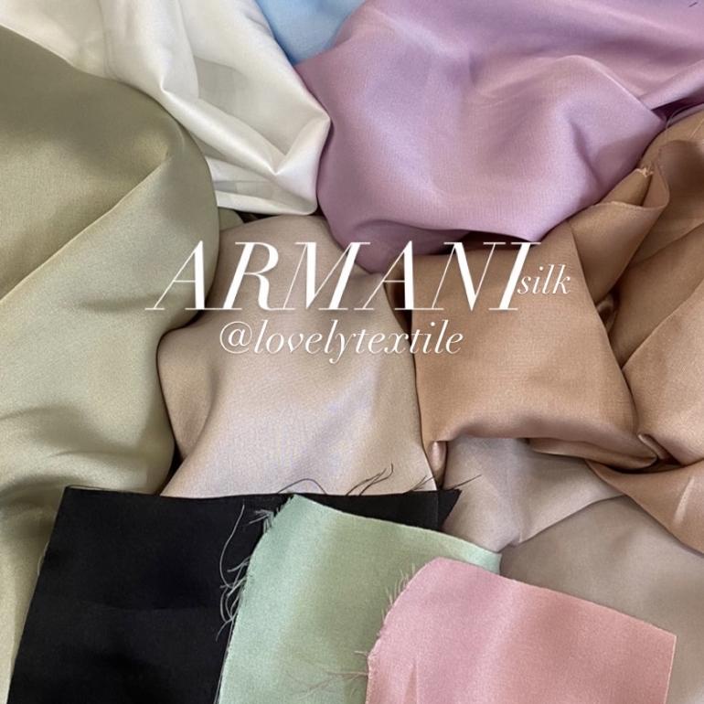 PALING BAGUS L33 Kain Armani Silk Premium Quality Armani Silk Polos 100% Silk Original や