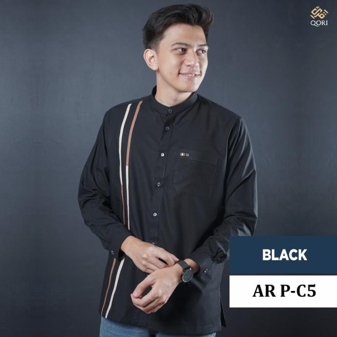 Qori Apparel Baju Koko Casual Ariqin (Lengan Panjang)