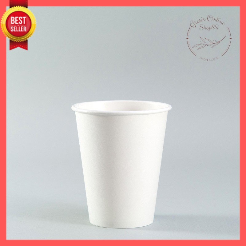 GOS -C407- 1 PCS Gelas Paper Cup - Gelas Kopi Paper Cup 8oz - Gelas Kertas Kopi