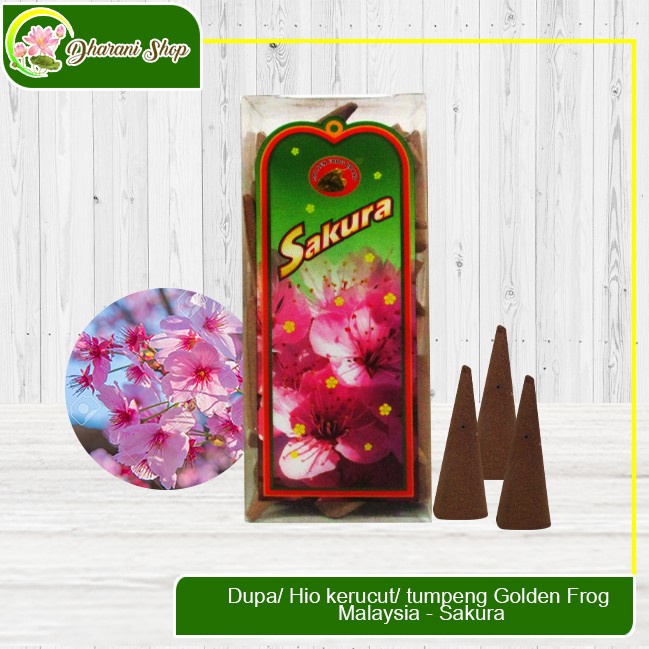 Dupa/ Hio kerucut/ tumpeng Golden Frog Malaysia - Sakura