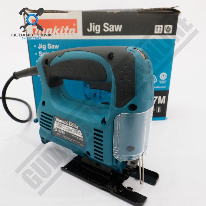 Mesin Jigsaw Gergaji Ukir Tangan Variable Speed 4327M MAKITA / Jig Saw Machine Gergaji Pemotong Kayu Triplek Mika Besi 4327M MAKITA